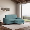 Moderner 2-Sitzer Stoffsofa 168cm mit Fußhocker Sakar 140P 