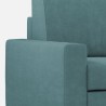 Moderner 2-Sitzer Stoffsofa 168cm mit Fußhocker Sakar 140P 