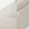 Moderner eleganter 3-Sitzer Stoffsofa 208 cm Sakar 180 