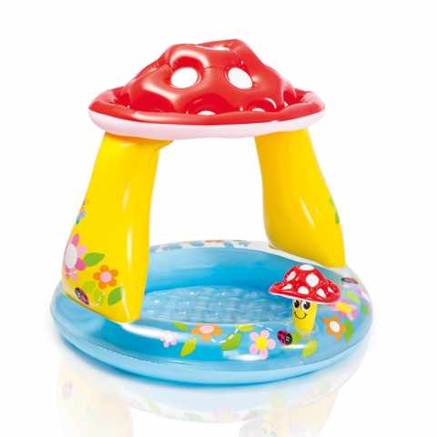 Intex 57114 Mushroom Baby Pool Aufblasbarer Kinderpool Spiel