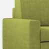 3-Sitzer Sofa mit Pouf, 208 cm, Stoff, Wohnzimmer, Sakar 180P 