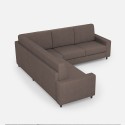 Moderner Ecksofa 5-Sitzer 246x246cm aus Stoff Sakar 14AG 