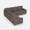 Moderner Ecksofa 5-Sitzer 246x246cm aus Stoff Sakar 14AG 