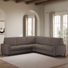 Moderner Ecksofa 5-Sitzer 246x246cm aus Stoff Sakar 14AG Maße