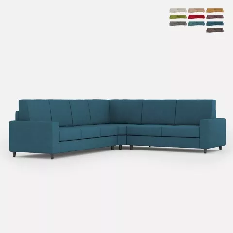 Großes Ecksofa aus Stoff, 6 Sitzplätze, 286x246 cm, modern, Sakar 18AG Aktion