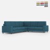 Großes Ecksofa aus Stoff, 6 Sitzplätze, 286x246 cm, modern, Sakar 18AG Aktion