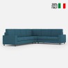 Großes Ecksofa aus Stoff, 6 Sitzplätze, 286x246 cm, modern, Sakar 18AG 