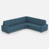 Großes Ecksofa aus Stoff, 6 Sitzplätze, 286x246 cm, modern, Sakar 18AG 