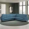 Großes Ecksofa aus Stoff, 6 Sitzplätze, 286x246 cm, modern, Sakar 18AG Maße