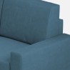 Großes Ecksofa aus Stoff, 6 Sitzplätze, 286x246 cm, modern, Sakar 18AG 