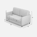 2-Sitzer Stoffsofa 158 cm modernes Design Karay 140 