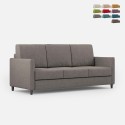 3-Sitzer Design Sofa 198cm im modernen Stoff gepolstert Karay 180 Aktion