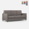3-Sitzer Design Sofa 198cm im modernen Stoff gepolstert Karay 180 Aktion