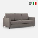 3-Sitzer Design Sofa 198cm im modernen Stoff gepolstert Karay 180 