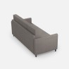 3-Sitzer Design Sofa 198cm im modernen Stoff gepolstert Karay 180 