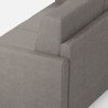 3-Sitzer Design Sofa 198cm im modernen Stoff gepolstert Karay 180 