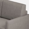 3-Sitzer Design Sofa 198cm im modernen Stoff gepolstert Karay 180 