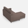 Moderner Zweisitzer-Stoffsofa 158cm mit Fußhocker Karay 140P 