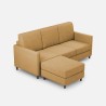 3-Sitzer Sofa gepolstert in Stoff mit Hocker im modernen Stil Karay 180 