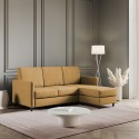 Dreisitziges gefüttertes Sofa aus Stoff mit modernem Stil Karay 180 inklusive Hocker Maße