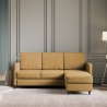 3-Sitzer Sofa gepolstert in Stoff mit Hocker im modernen Stil Karay 180 