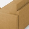 3-Sitzer Sofa gepolstert in Stoff mit Hocker im modernen Stil Karay 180 