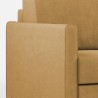 3-Sitzer Sofa gepolstert in Stoff mit Hocker im modernen Stil Karay 180 
