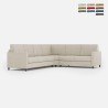 Design-Ecksofa 6-Sitzer 281x221cm in modernem Stoff Karay 18AG Aktion