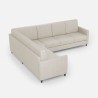 Design-Ecksofa 6-Sitzer 281x221cm in modernem Stoff Karay 18AG 