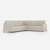 Design-Ecksofa 6-Sitzer 281x221cm in modernem Stoff Karay 18AG 