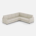 Design-Ecksofa 6-Sitzer 281x221cm in modernem Stoff Karay 18AG 