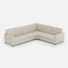 Design-Ecksofa 6-Sitzer 281x221cm in modernem Stoff Karay 18AG 