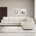 Design-Ecksofa 6-Sitzer 281x221cm in modernem Stoff Karay 18AG 