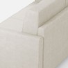 Design-Ecksofa 6-Sitzer 281x221cm in modernem Stoff Karay 18AG 