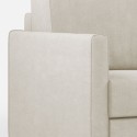 Design-Ecksofa 6-Sitzer 281x221cm in modernem Stoff Karay 18AG 