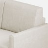 Design-Ecksofa 6-Sitzer 281x221cm in modernem Stoff Karay 18AG 