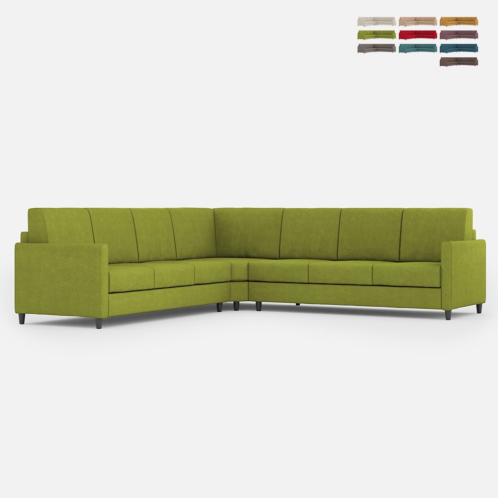 Großes Ecksofa aus Stoff, 7-Sitzer, 281x281 cm, Karay 218AG