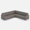 Großes Ecksofa aus Stoff, 7-Sitzer, 281x281 cm, Karay 218AG 