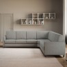 Großes Ecksofa aus Stoff, 7-Sitzer, 281x281 cm, Karay 218AG 