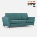 Elegantes modernes 3-Sitzer-Sofa aus Stoff 212cm Yasel 180 Aktion