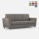 Elegantes modernes 3-Sitzer-Sofa aus Stoff 212cm Yasel 180 Verkauf