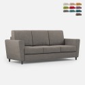 Elegantes modernes 3-Sitzer-Sofa für das Wohnzimmer aus Stoff 212 cm Yasel 180 Verkauf