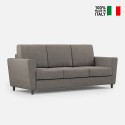 Elegantes modernes 3-Sitzer-Sofa für das Wohnzimmer aus Stoff 212 cm Yasel 180 