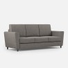 Elegantes modernes 3-Sitzer-Sofa aus Stoff 212cm Yasel 180 