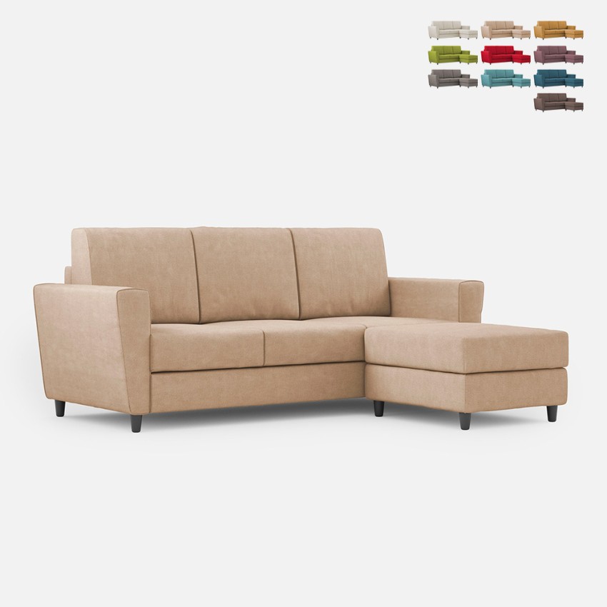 Moderner 3-Sitzer Stoffsofa 212cm mit Fußhocker Yasel 180P Aktion Moderner 3-Sitzer Stoffsofa 212cm mit Fußhocker Yasel 180P Aktion