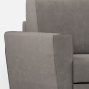Elegantes modernes 3-Sitzer-Sofa aus Stoff 212cm Yasel 180 