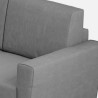Elegantes modernes 3-Sitzer-Sofa aus Stoff 212cm Yasel 180 