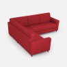 Ecksofa 5-Sitzer 248x248cm aus gepolstertem Stoff Yasel 14AG 