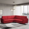 Ecksofa 5-Sitzer 248x248cm aus gepolstertem Stoff Yasel 14AG Maße