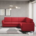Ecksofa 5-Sitzer 248x248cm aus gepolstertem Stoff Yasel 14AG 